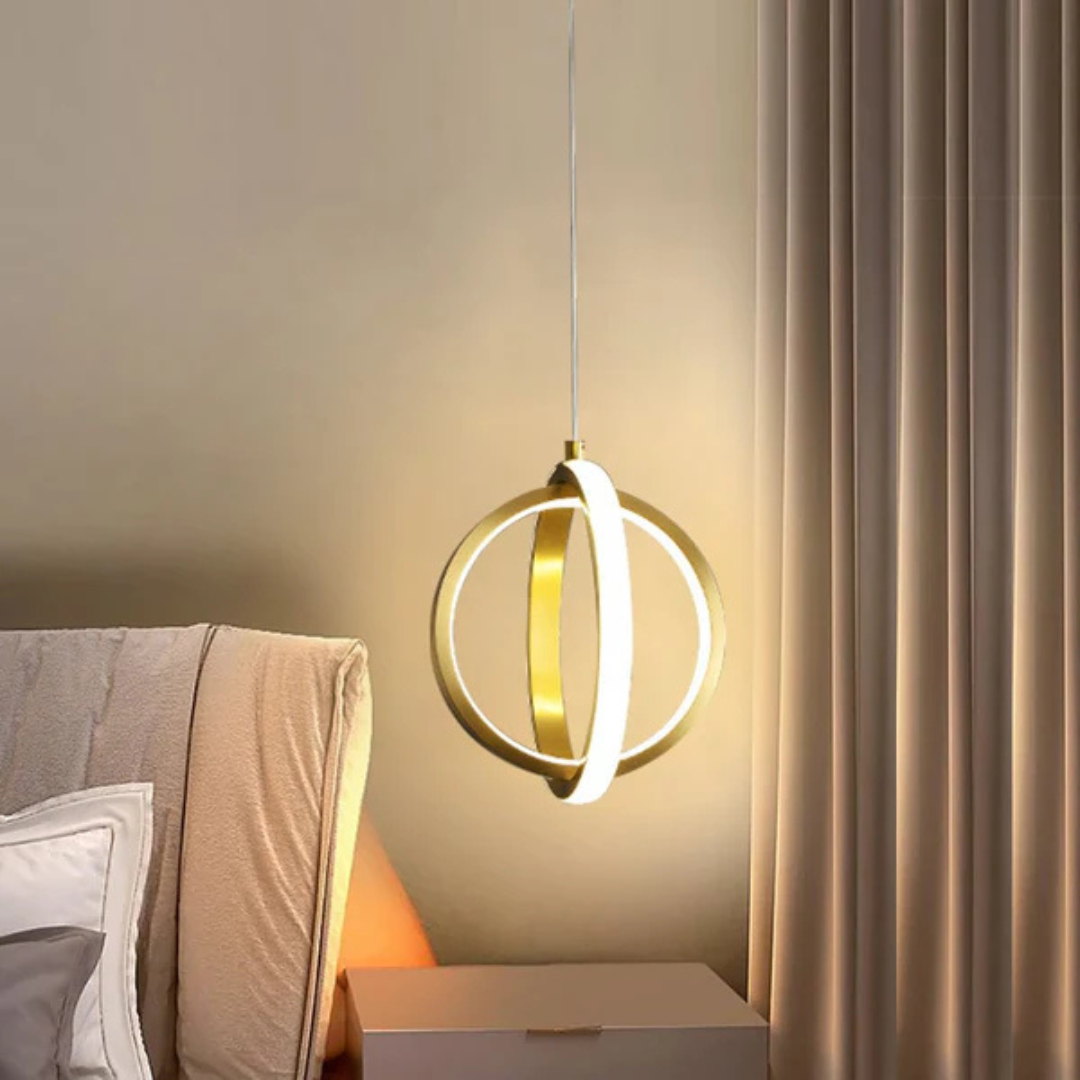 Aurelia Arc Pendant Light In Gold For Living Areas At Home