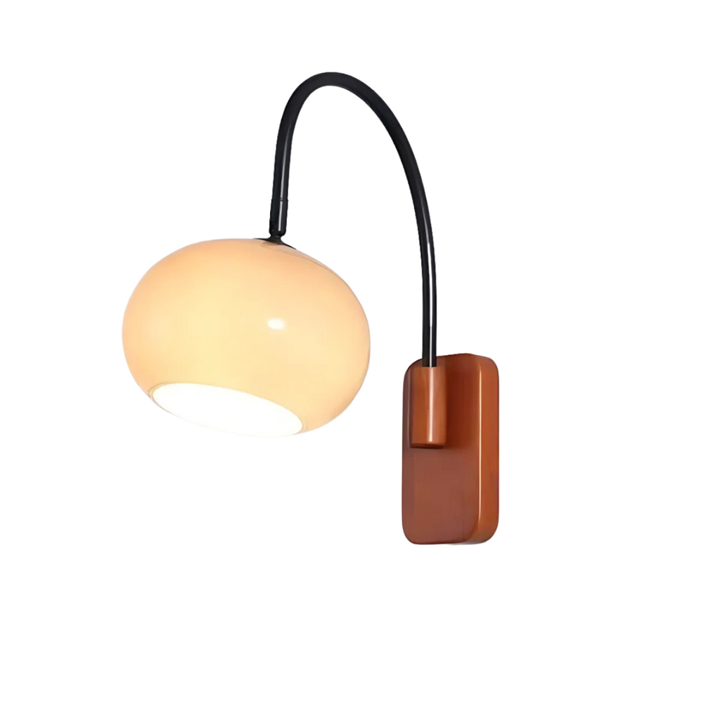 Veyra Bauhaus Wall Lamp Glass With Swivel For Interiors