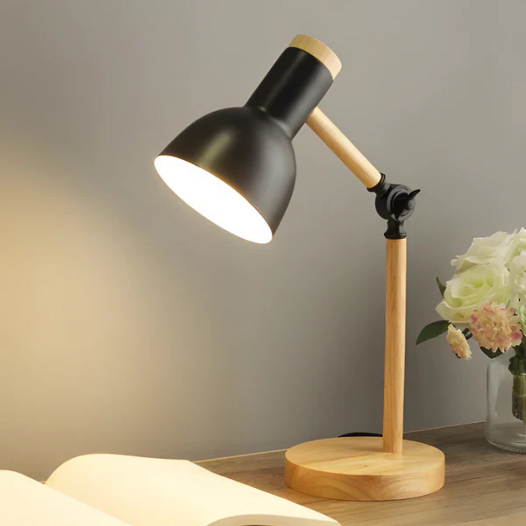 Liora Macaron Adjustable Led Wood Table Lamp Warm Glow Home