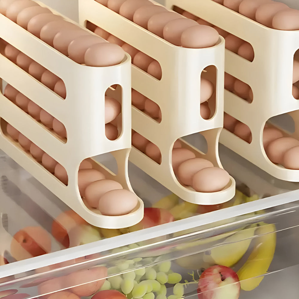 Eierrollen-Organizer – platzsparendes Eierfach für den Kühlschrank