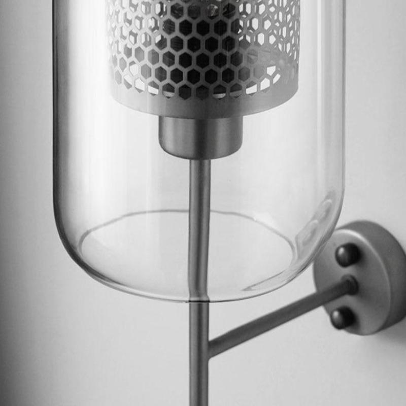 Honeycomb Radiance-kulevegglampe - gyllent glødende vegglampe