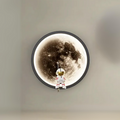 StellarLux LED Space Astronaut Wall Lamp With Moon Glow Light