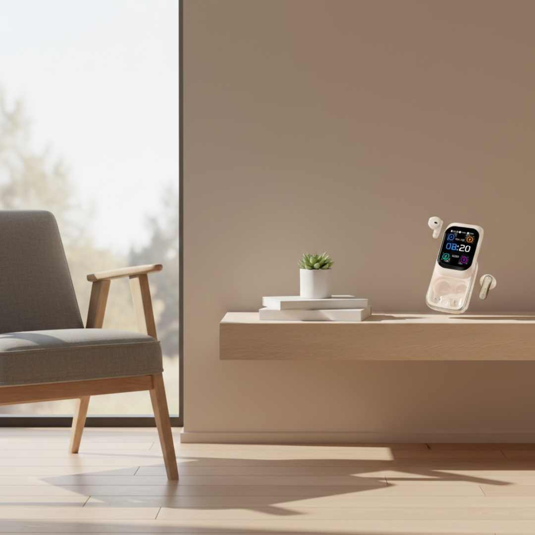 سماعات أذن لاسلكية بتقنية Bluetooth من HTC NE48 — تشغيل غامر وجودة مكالمات واضحة