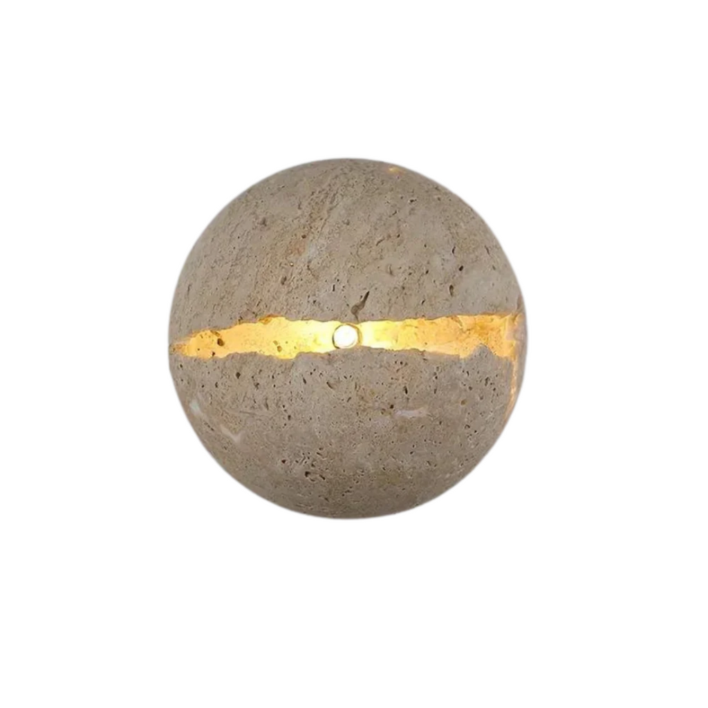 Velvet Stone Calandra Wandleuchte mit warmem Leuchten Deluxe