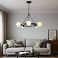 Lyra Nordic Five Light Ceiling Chandelier For Dining Rooms