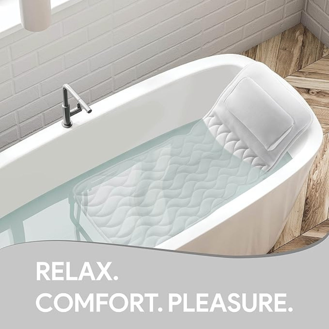 Cuscino Luxe per vasca da bagno, a corpo intero — Materassino ergonomico da bagno