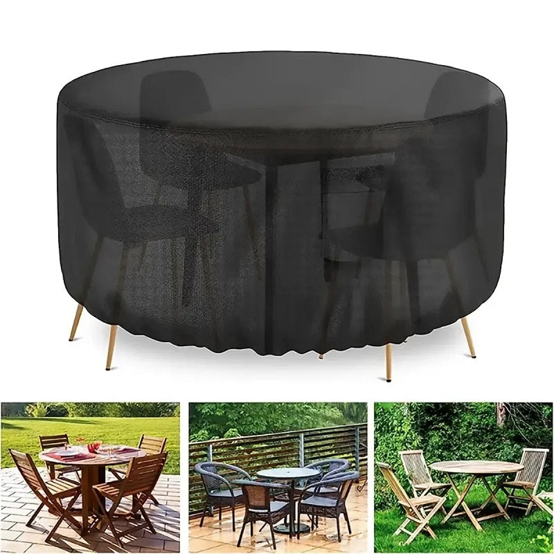 Housse ronde résistante aux UV pour meubles Vellor — Extérieur imperméable
