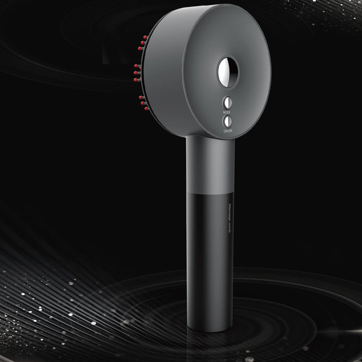 Cepillo masajeador del cuero cabelludo con LED infrarrojos 3 en 1 — Crecimiento del cabello y tratamiento con aceites