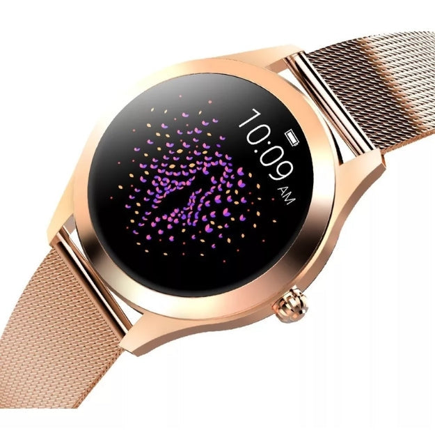 AstraNova Luksusowy smartwatch damski — wyświetlacz z kryształowym ekranem