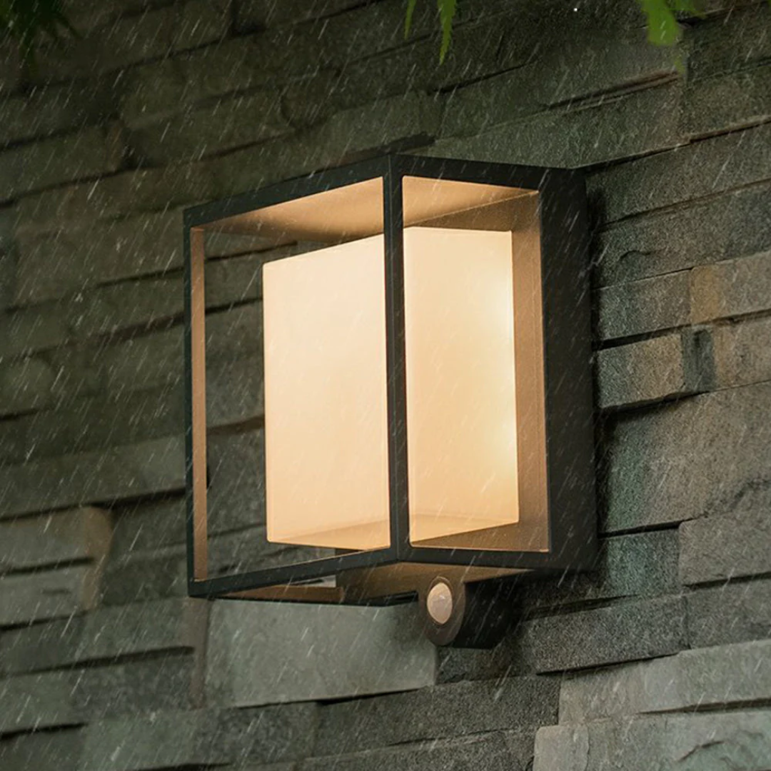 NovaLume Exterior Wall Light With Solar LED IP65 Waterproof