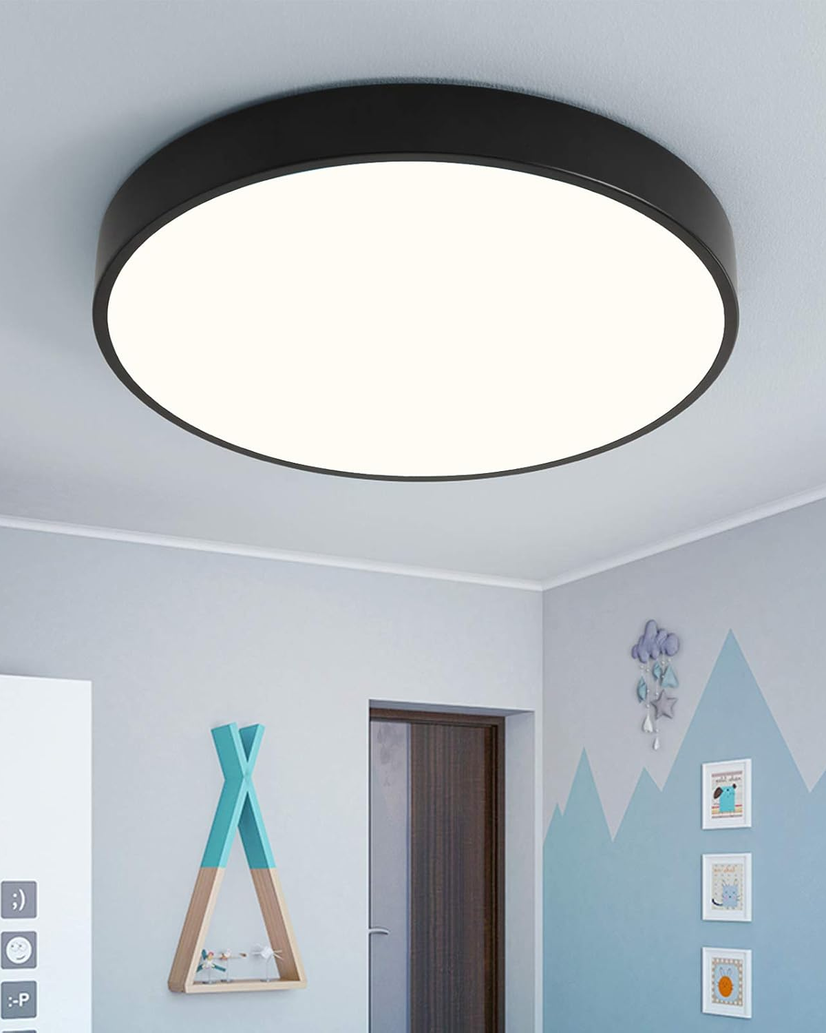 SolaraLume Minimal Modern Ceiling Light With Warm Ambient Glow