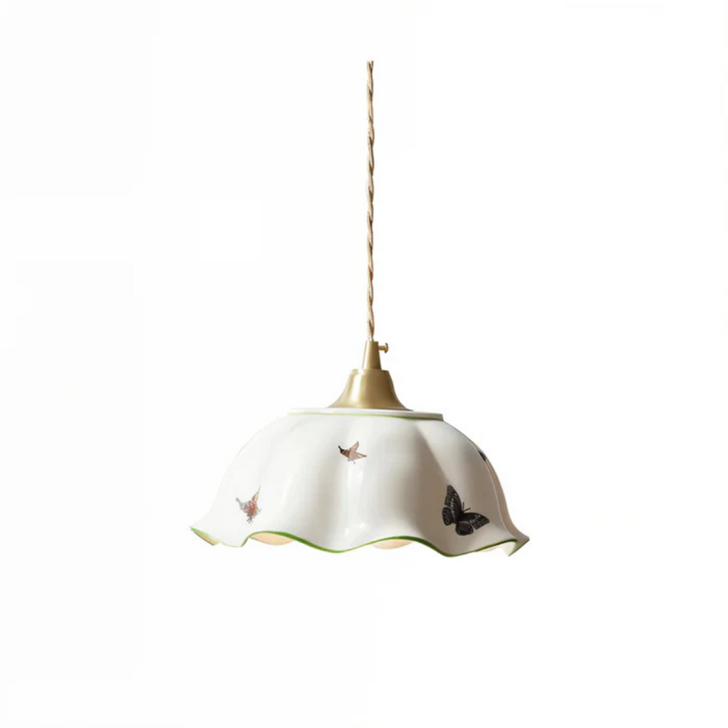 NovaLeaf Butterfly Ceramic LED Pendant Light For Dining Table