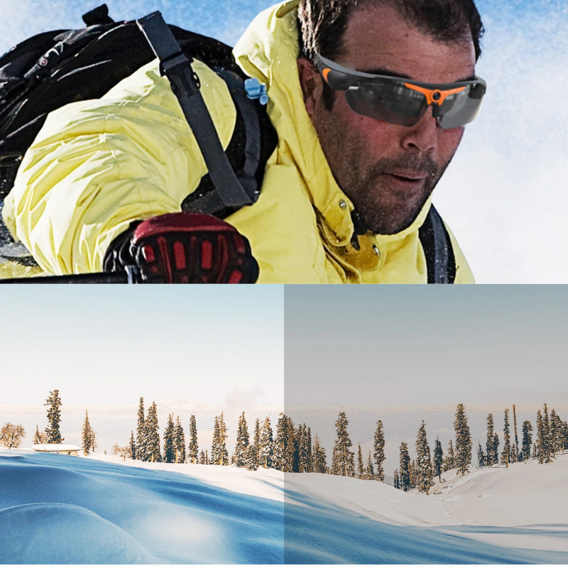 AeroView Polarized Sunglasses — Built-In 1080P Camera, UV Protection