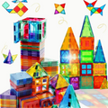 Jogo de construção magnético BuildYourWorld — Blocos coloridos e criativos