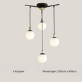 Velora LED Glas-Chandelier für das Wohnzimmer, moderne Pendelleuchte