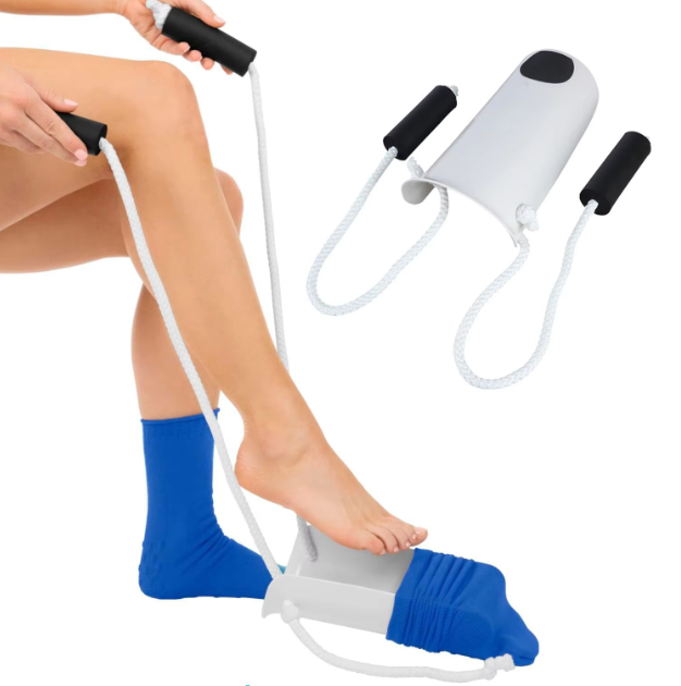 Ajutor pentru încălțarea șosetelor Sock Aid Pro — îmbrăcare ușoară a șosetelor fără mâini