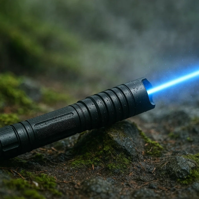 Latarka laserowa AeroForge Pro — jasne wodoodporne światło, kompaktowa wytrzymała konstrukcja, rozpalarka