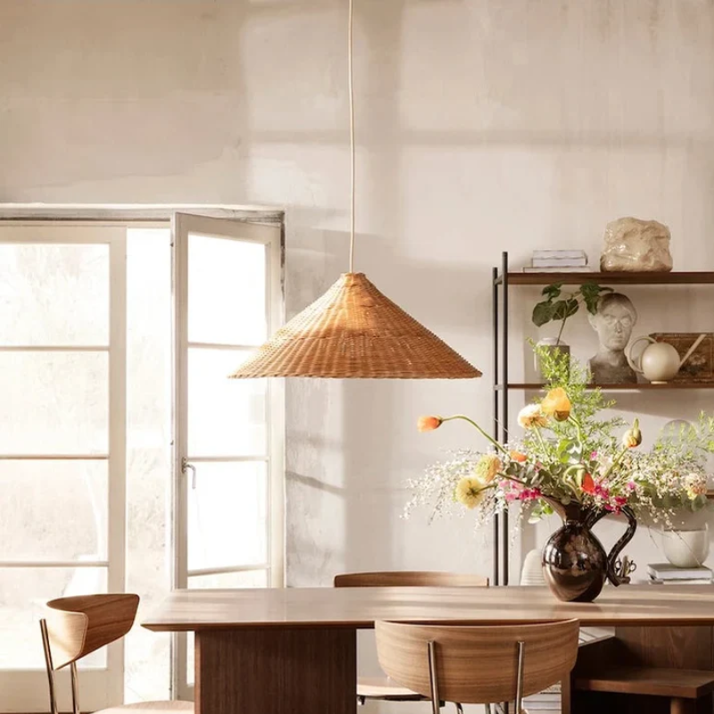 EverBamboo LED Hanging Pendant Light For Scandinavian Ceiling Decor