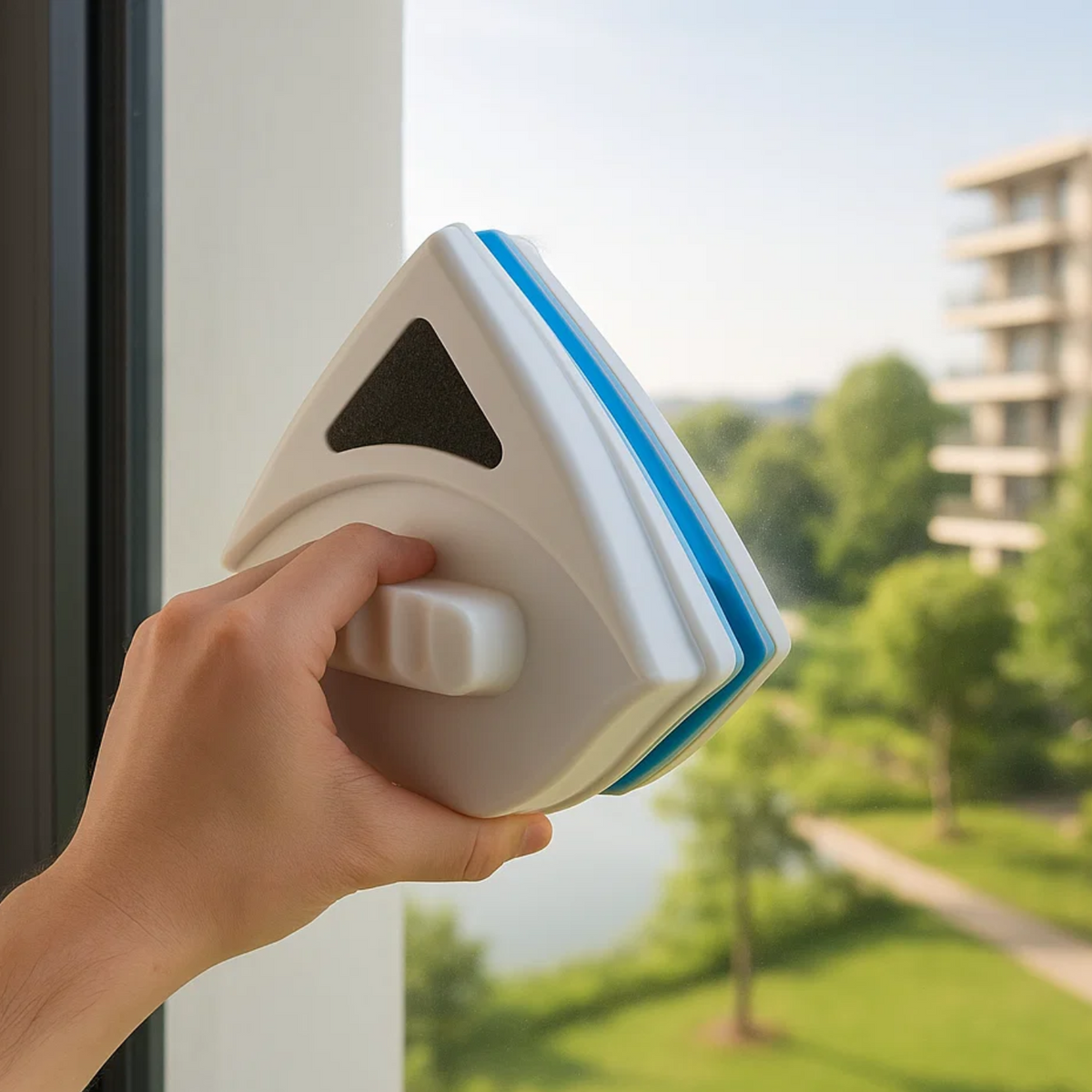 Kit de nettoyage de vitres magnétique double face ClearMag — Épaisseur de verre de 3 à 8 mm