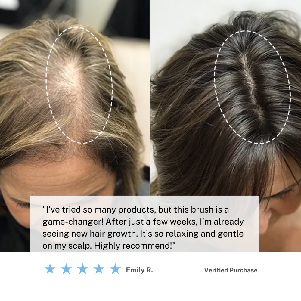 Kabellose Kopfhautmassagebürste — Mikrovibrationen für das Haarwachstum
