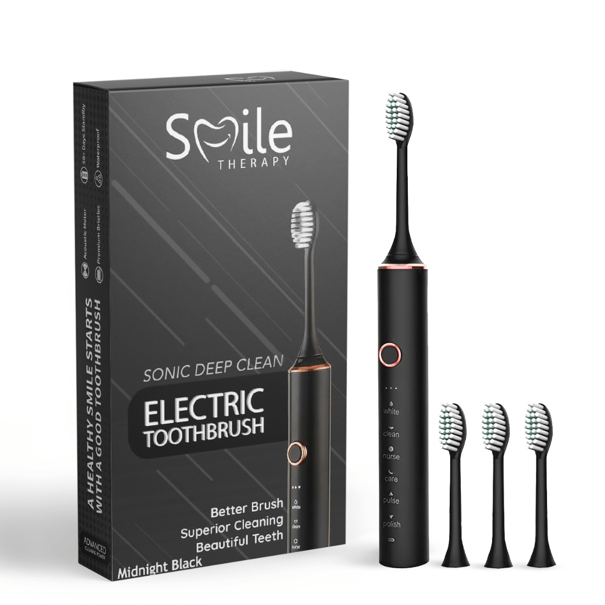 Sonic Toothbrush — Six Modes, 18 Adjustable Intensity Levels