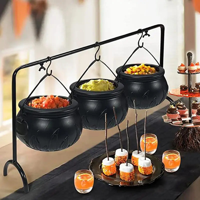 Witch Cauldron Candy Bowl Halloween Decoration Set | Filindra