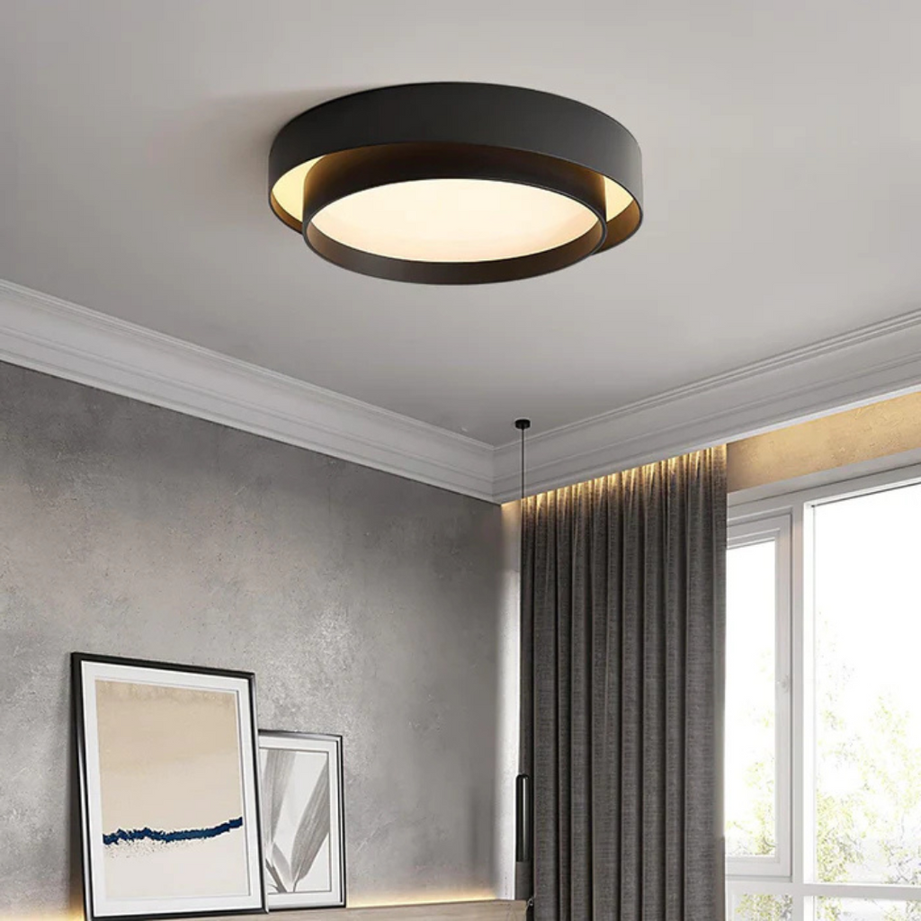 Luminária de Teto Moderna Lunara LED para Áreas de Quarto e Sala de Estar