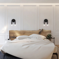 Lyra Arch LED Wall Light With Black Iron Finish For Warm Ambient Glow
