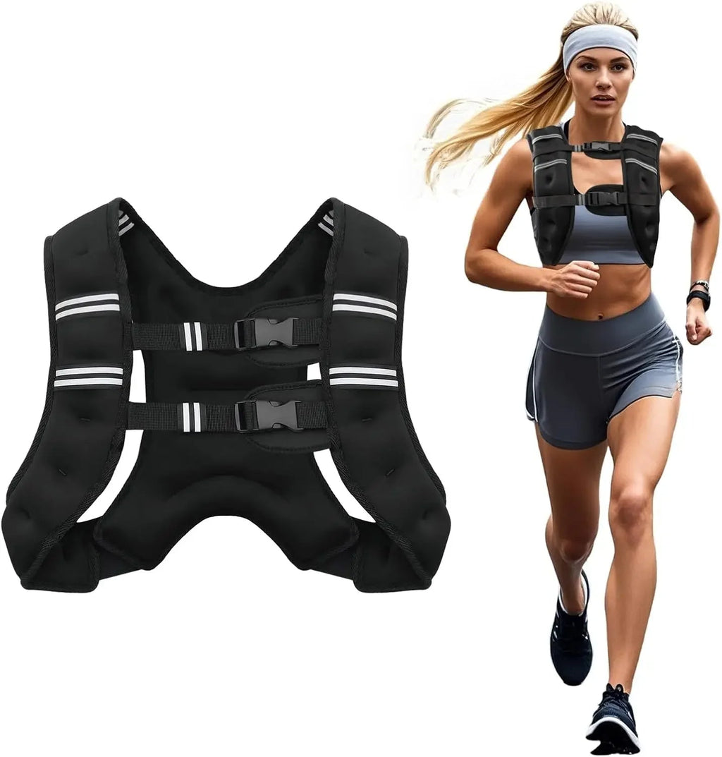 Adjustable Weighted Vest with Reflective Stripes | Filindra