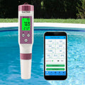 AquaSense digitale zwembadtester met 7 parameters — via app verbonden pH- en chloormonitor
