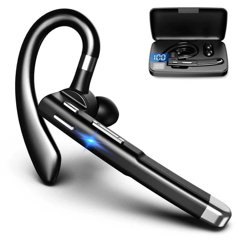 Trucker Dual Mic Wireless Bluetooth 5.1 Noise-Cancelling Headset | Earpiece with Superior Sound Quality & Comfort | Filindra
