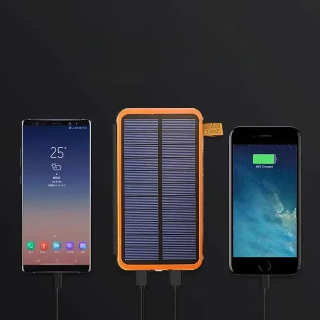 Ηλιακό power bank 200000mAh — Ανθεκτικός εξωτερικός φορτιστής με φακό