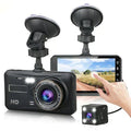 Bezdrátová duální autokamera — přední a zadní video v rozlišení 1080p, 4palcový LCD displej