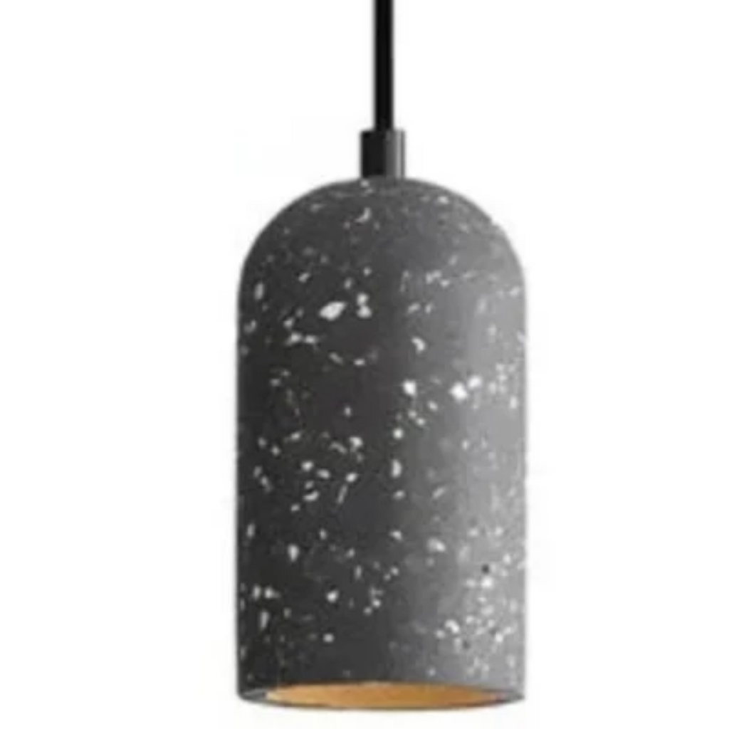 NovaCrest Cement Pendant Luminaire With Industrial Style For Dining And Living