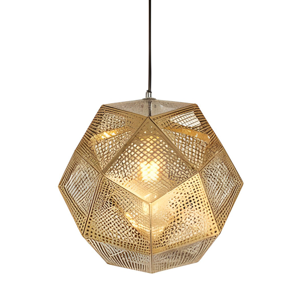 Στρογγυλό γεωμετρικό κρεμαστό φωτιστικό LichtDesign — Ηλεκτρολυτικά επεξεργασμένο μέταλλο