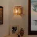 Solara Rattan Decor Wall Light With Hemp Shade Rope Home Lighting
