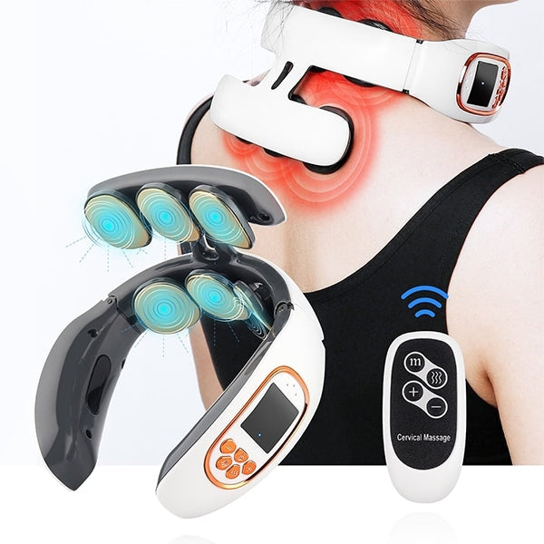 SolacePro Deep Pulse-varmemassager — målrettet lindring af halshvirvelsøjlen