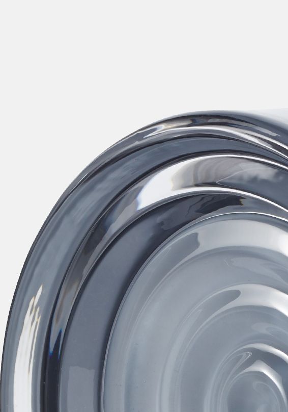 Applique da parete TML Ripple – vetro temperato IP65, interruttore touch, E14