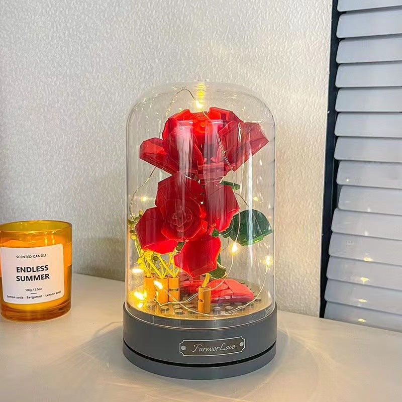 DIY-Bauset: Lego-Rose mit Spieluhr — 100-200 Teile