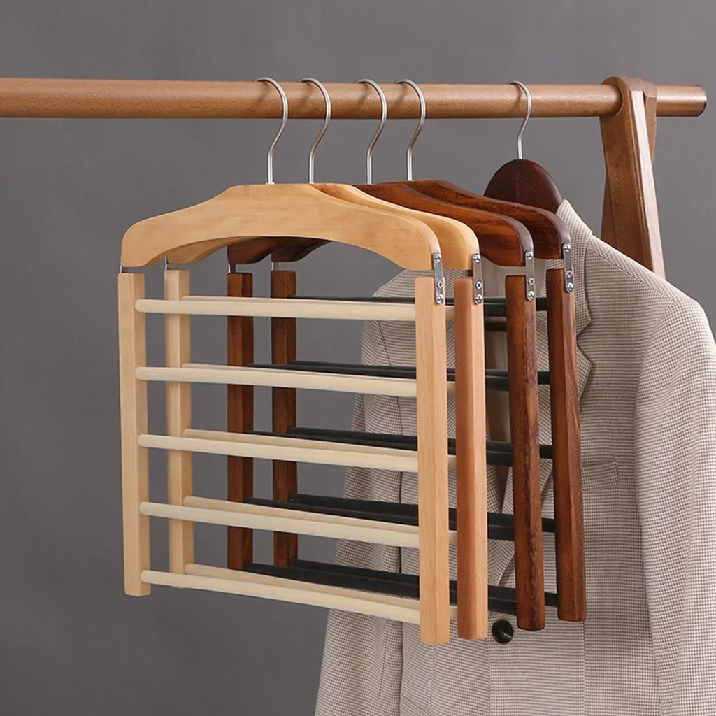 Cabide Oaklee com várias barras — organizador que preserva a forma da roupa