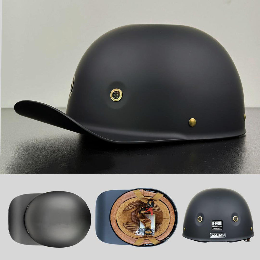 DOT & ECE Certified Moto Baseball Cap Style Helmet