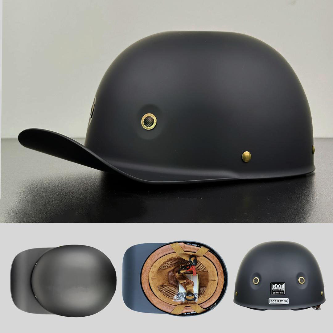 DOT & ECE Certified Moto Baseball Cap Style Helmet