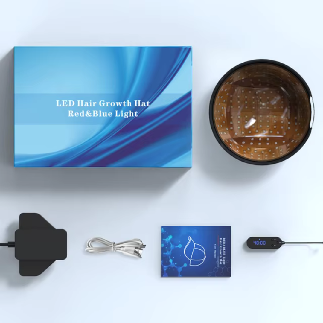 Laserkappe zur Haarregeneration — Fortschrittliche Rot- und Blaulichttherapie