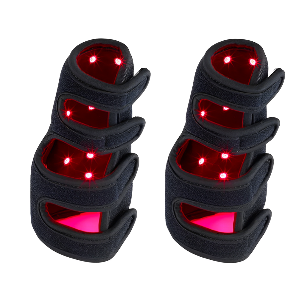 Rotlichttherapiegürtel für Haustiere — 660nm/850nm, EMF-freie Wickelbandage