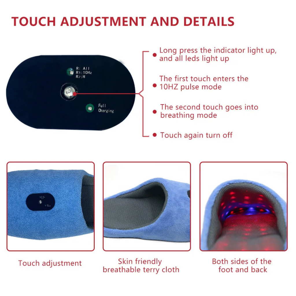 Footflex Rotlichttherapie-Hausschuh zur Linderung von Fußschmerzen