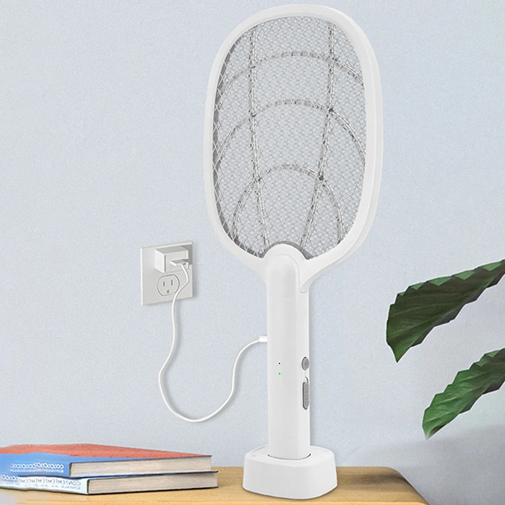 2-in-1 2500V USB充電式蚊取りラケット＆害虫駆除器