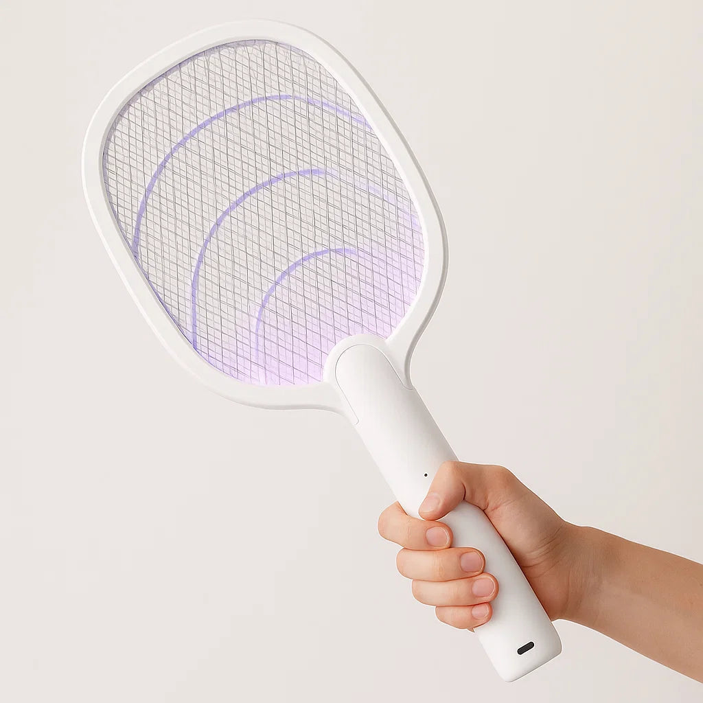 2-in-1 2500V USB充電式蚊取りラケット＆害虫駆除器