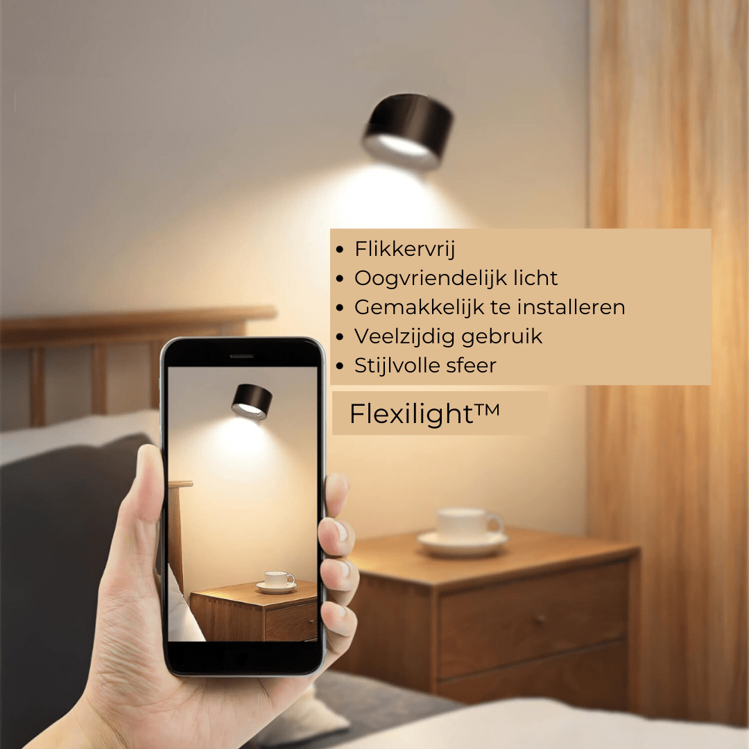 FlexiLamp 360° Wireless Rechargeable Wall Light