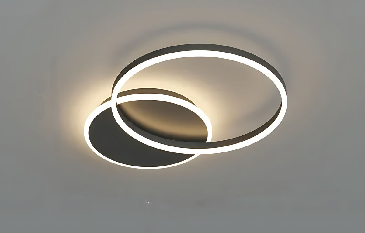 Aerial Ceiling Lamp — Contemporary Aligned Ring Design