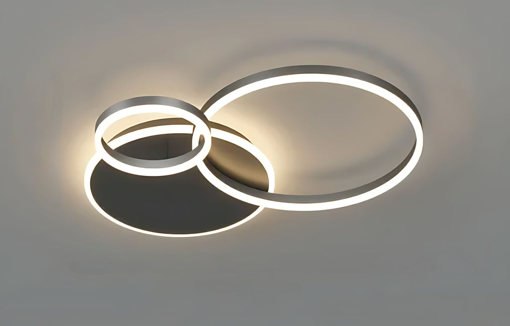 Aerial Ceiling Lamp — Contemporary Aligned Ring Design